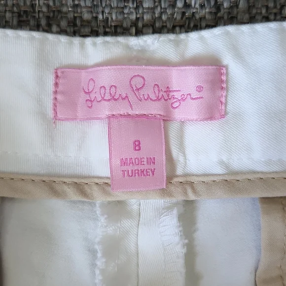 Lilly Pulitzer White Shorts - Size 8 - Picture 3 of 4